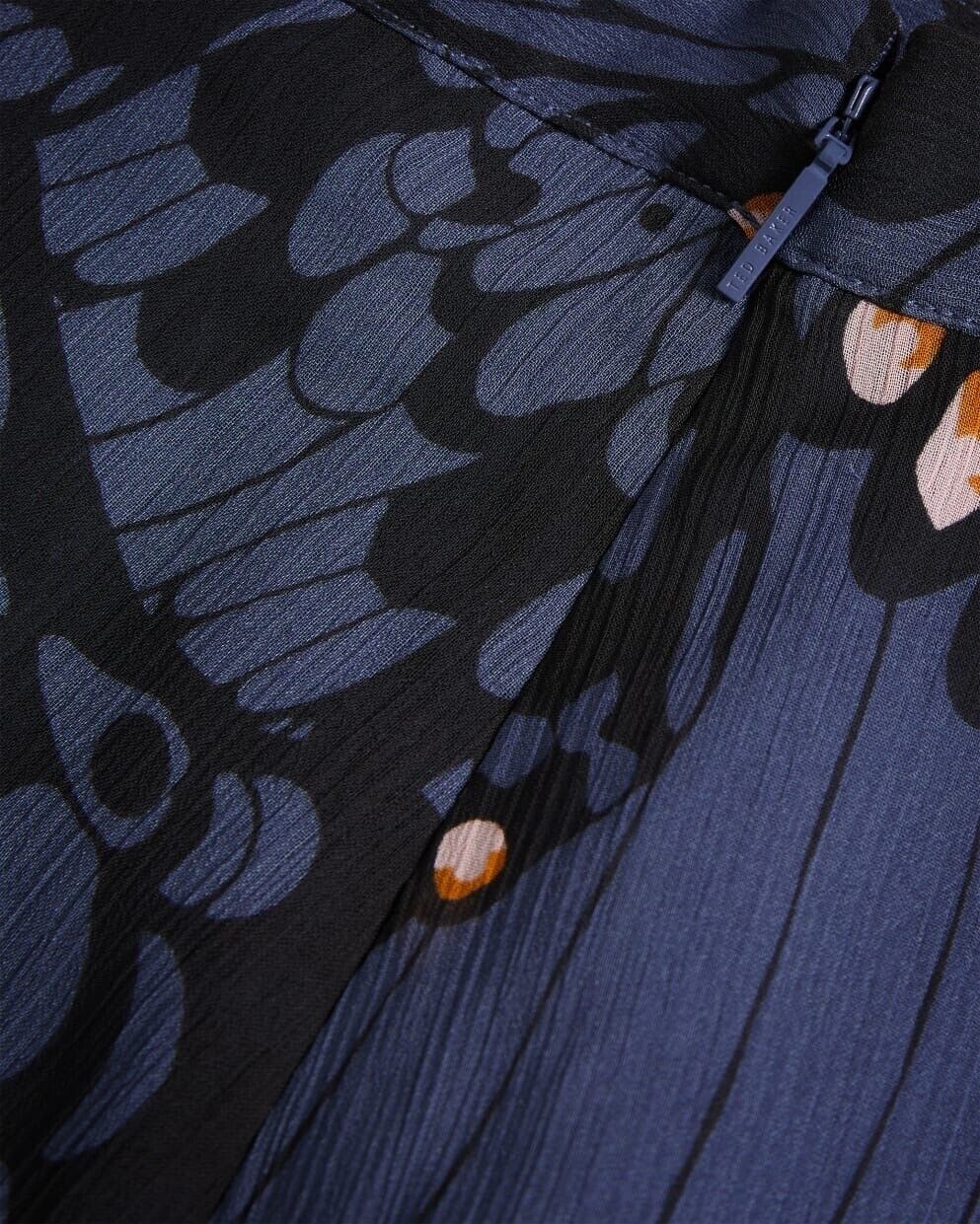 Ted Baker Furela Asymmetric Tiered Midi Skirt UK 10 RRP £175