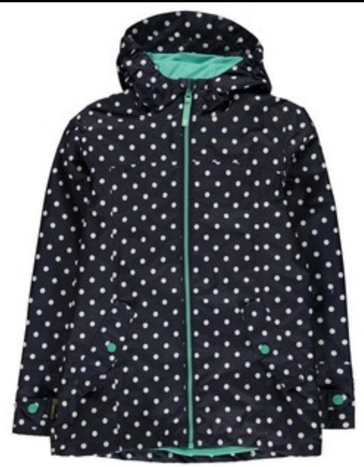 Gelert Coast Insulated Coat Juniors Navy Polka Dot UK Size 13 Years BNWT