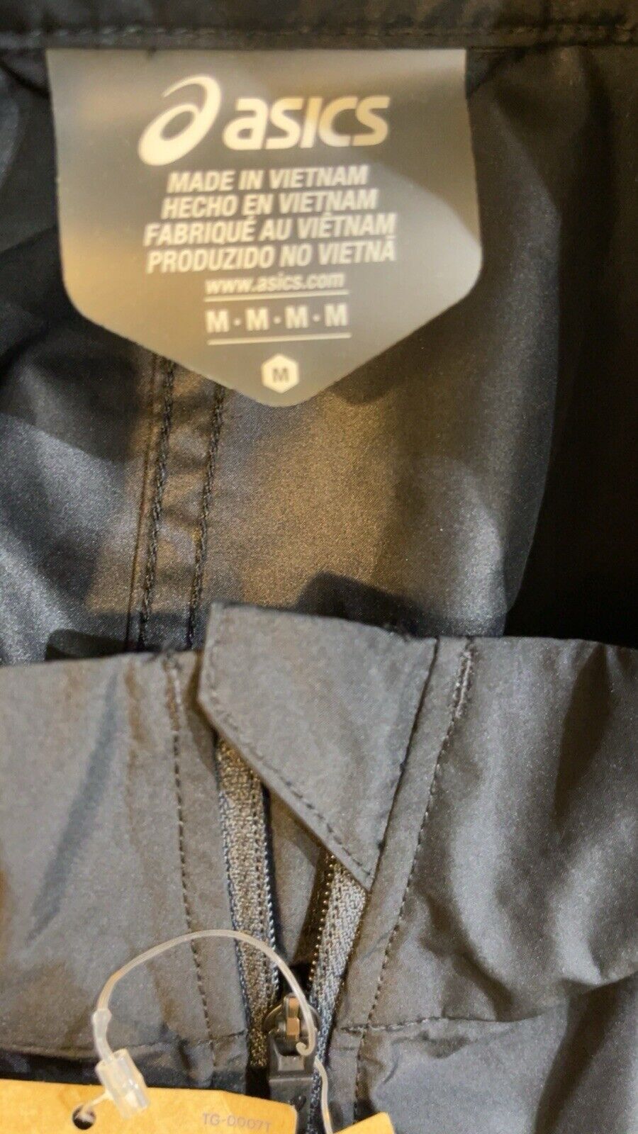 Asics Mens Core Running Jacket Asics Black Size Medium