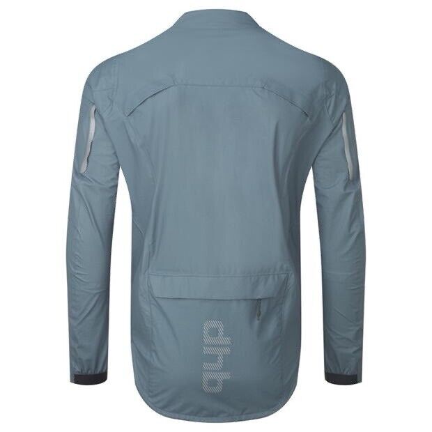 Dhb Mens Aeron Tempo 3 Waterproof Jacket Sports Training Fitness Gym Grey 2XL