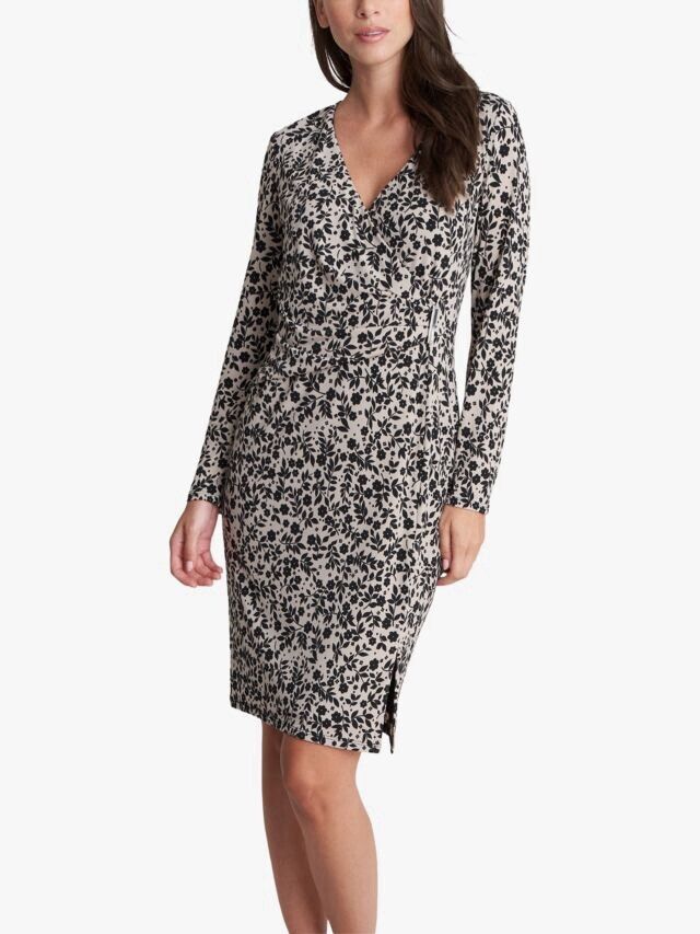 Gina Bacconi Florentina Mock Wrap Dress UK 14