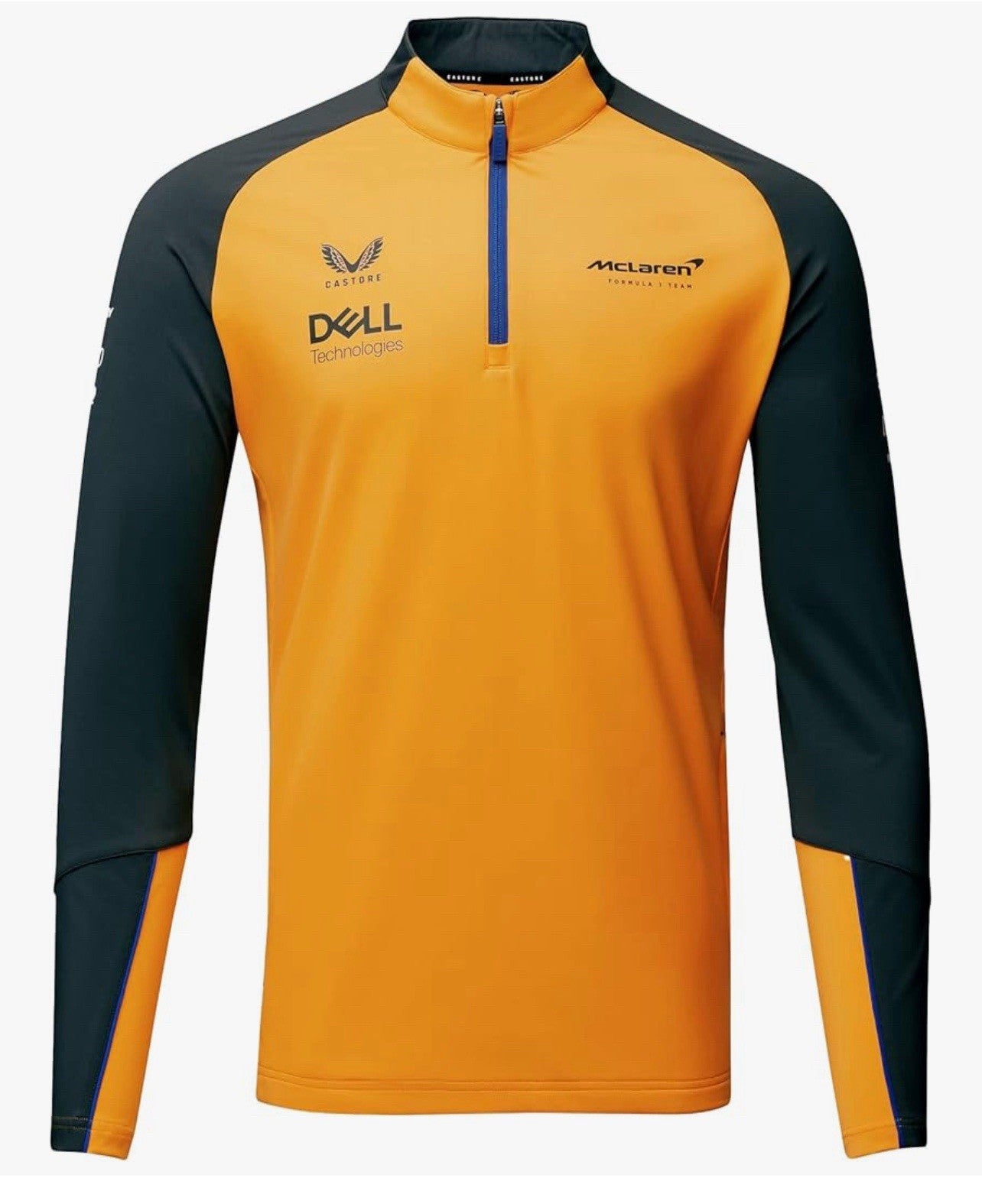 Castore McLaren Formula 1 Team 1/4 Zip Midlayer Softshell Long Sleeved Top 3XL