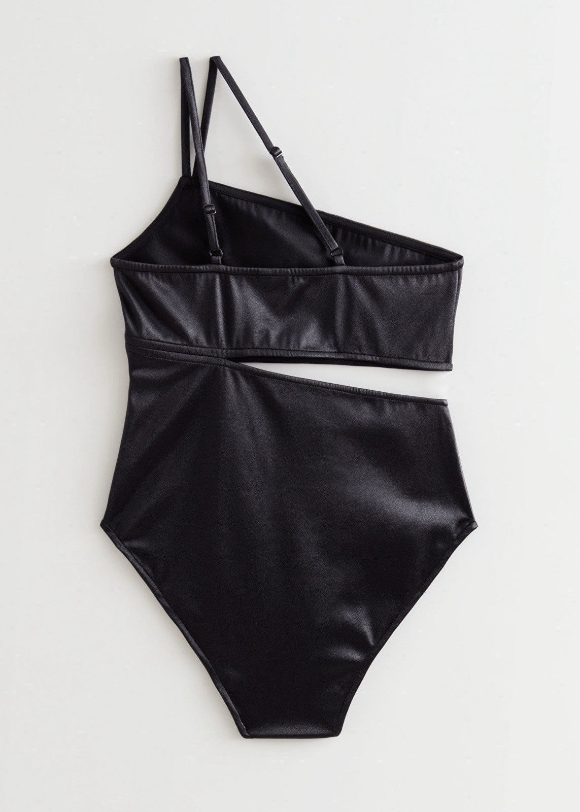 & OTHER STORIES Black Cut-Out Bodysuit UK 14