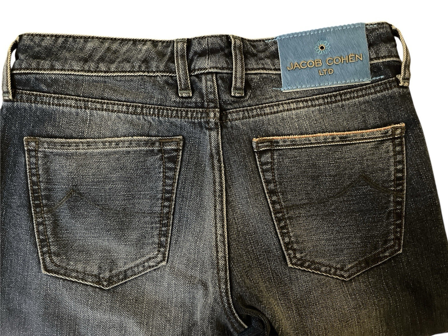 Jacob Cohen Womens Jeans Blue W26 L32 J711 Slim Fit Stretch Denim Low Rise