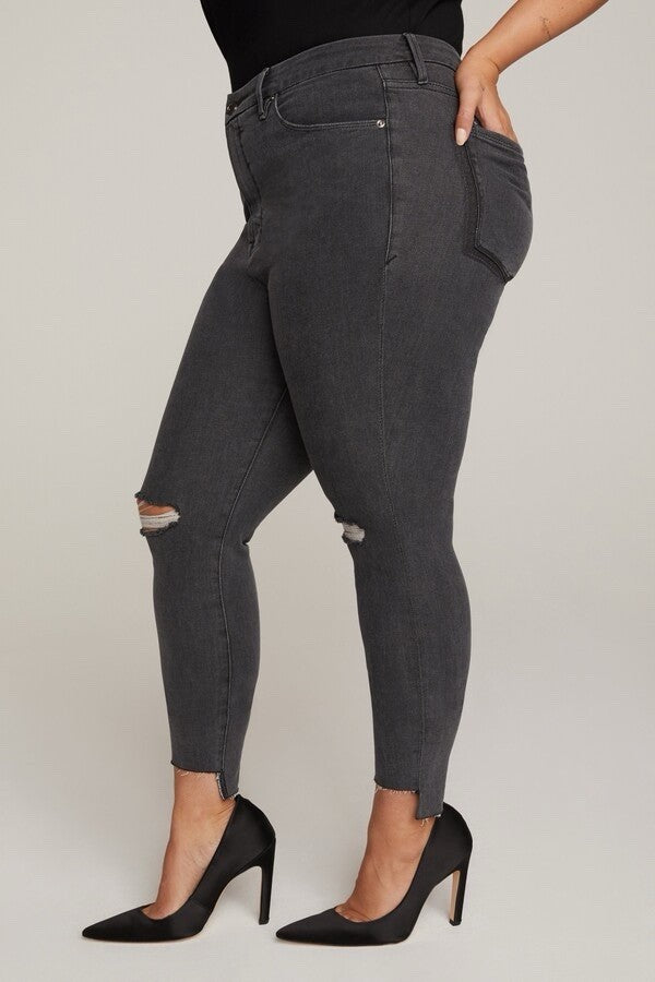 GOOD AMERICAN Good Legs Shadow Pockets Jeans Womens UK 28