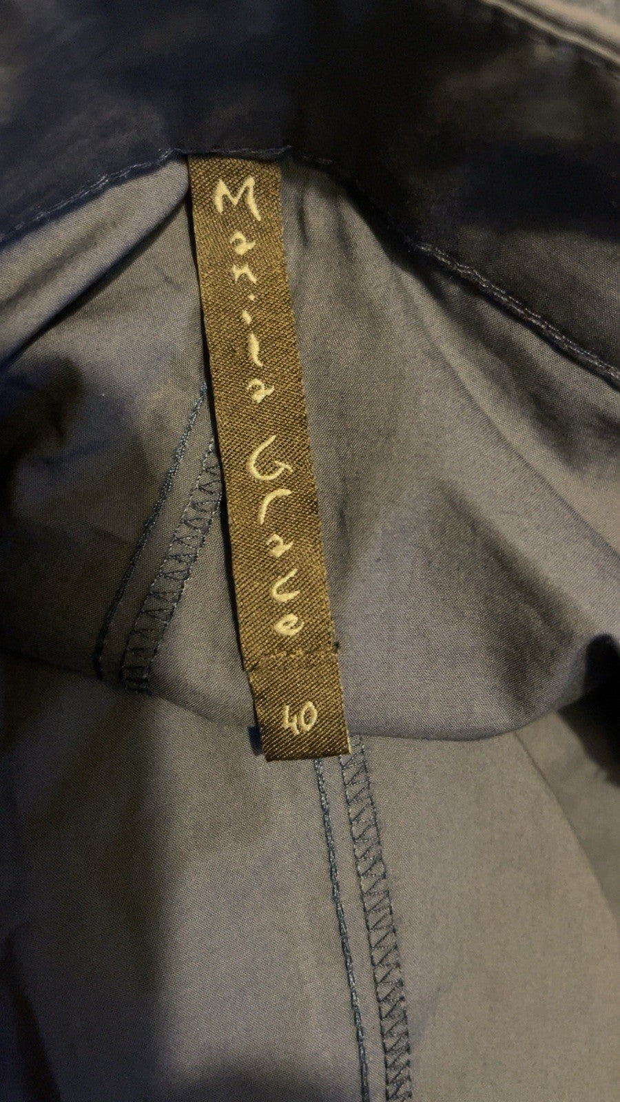 Cropped trousers MANILA GRACE 9384CU UK 8 Colour Blue / Grey RRP £130