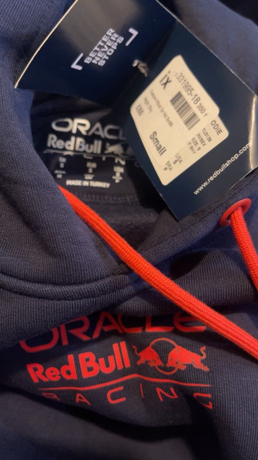 CASTORE Adult Oracle Red Bull Racing Graphic Hoodie Night Sky Size Small RRP £60