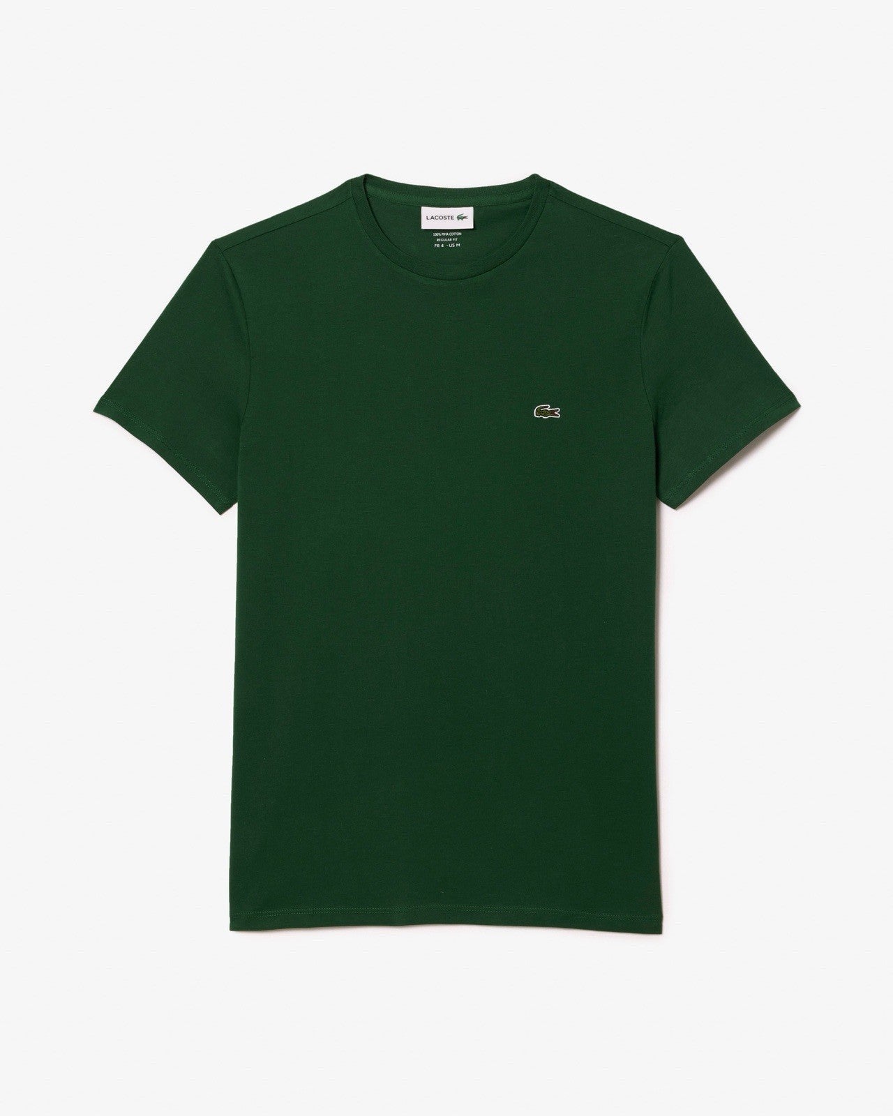 Lacoste Mens T-Shirt Crew Neck Short Sleeve Tee Green TH6709 Size Large