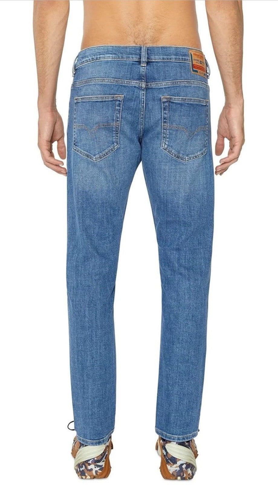 Mens Diesel D-LUSTER OIHAT Stretch Slim Straight Blue Jeans W34 L30 RRP £120