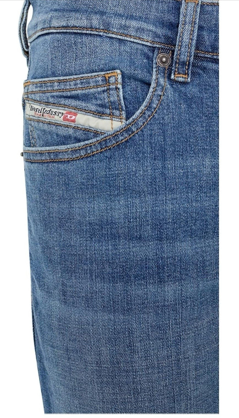 Mens Diesel D-LUSTER OIHAT Stretch Slim Straight Blue Jeans W34 L30 RRP £120