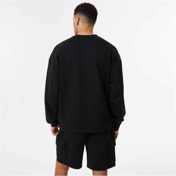 Everlast Camo Logo Sweatshirt Mens Black XL