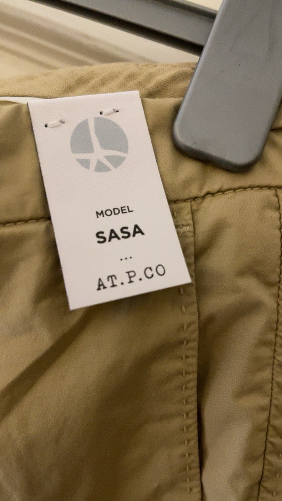 Mens Beige ATPCO AT.P.CO Chinos Slim Fit Size IT 52 W37
