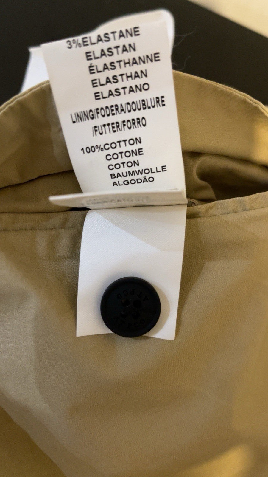 Mens Beige ATPCO AT.P.CO Chinos Slim Fit Size IT 52 W37