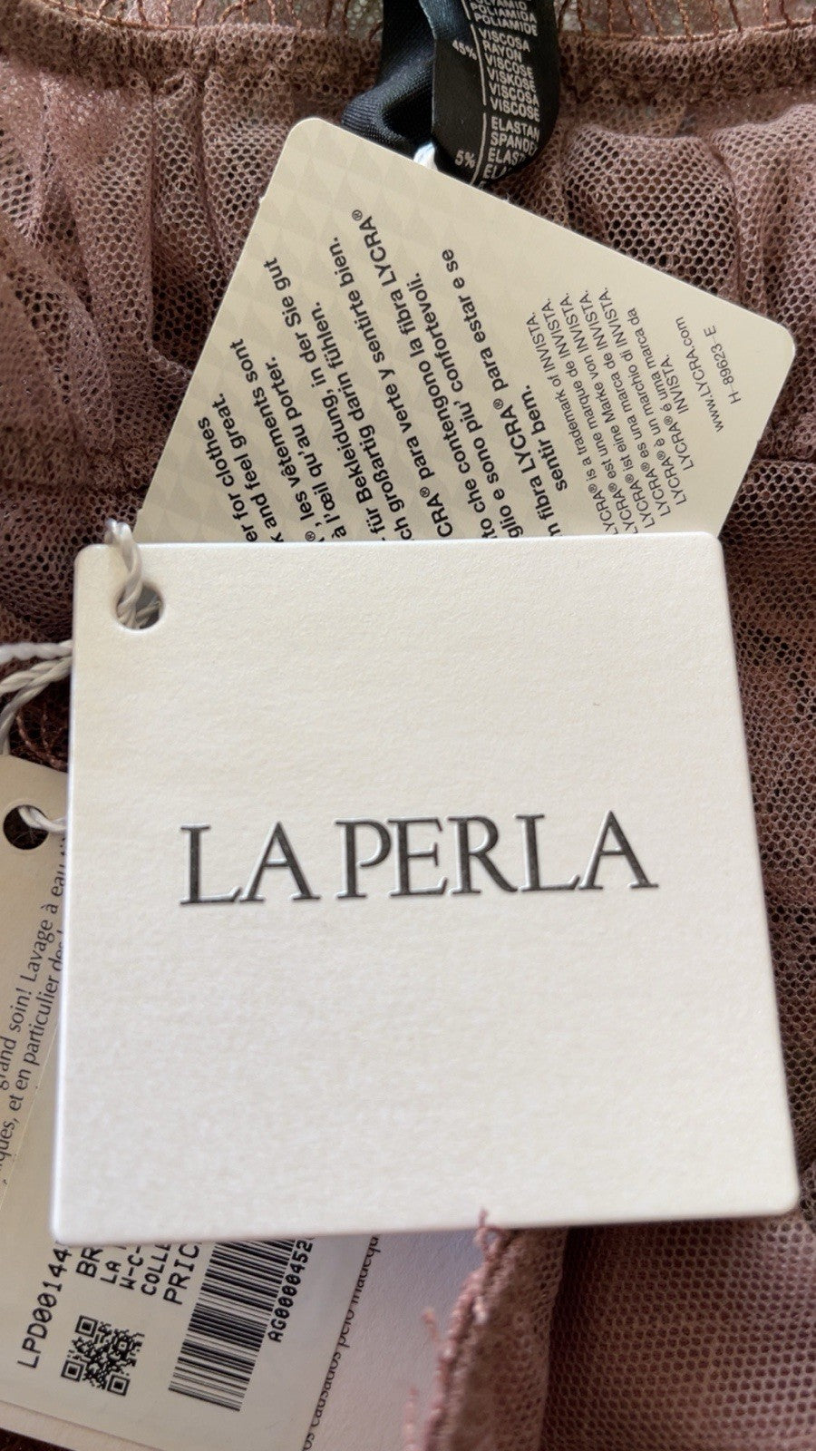 La Perla Pink Lace Knickers Panties UK 16