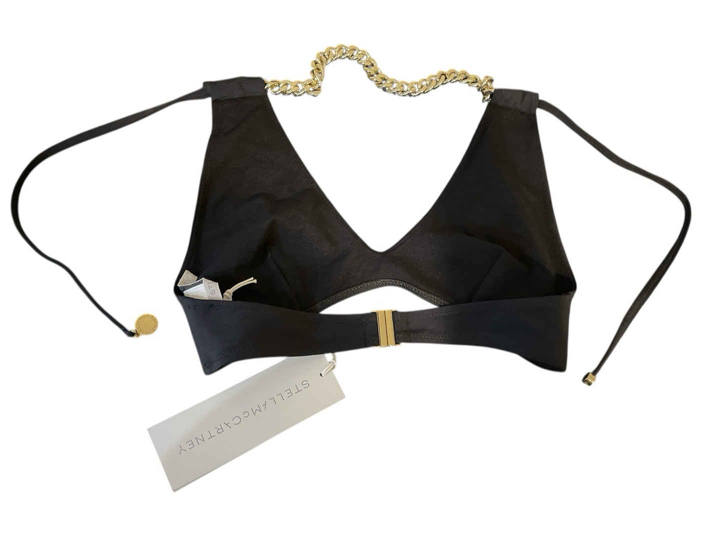 Stella McCartney Falabella Gold Chain Bikini Top Size XS