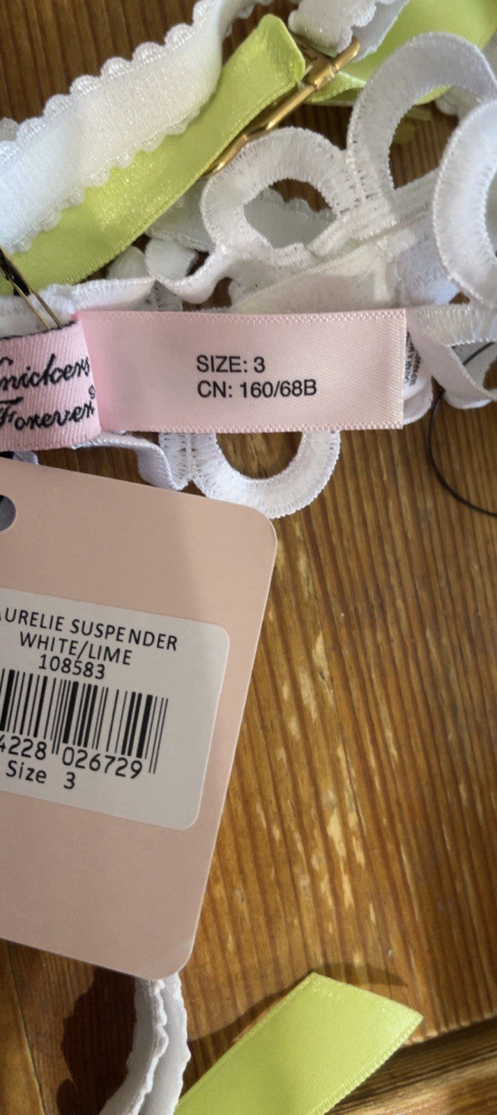 Agent Provocateur Laurelie Suspender Belt AP3 Size Medium BNWT