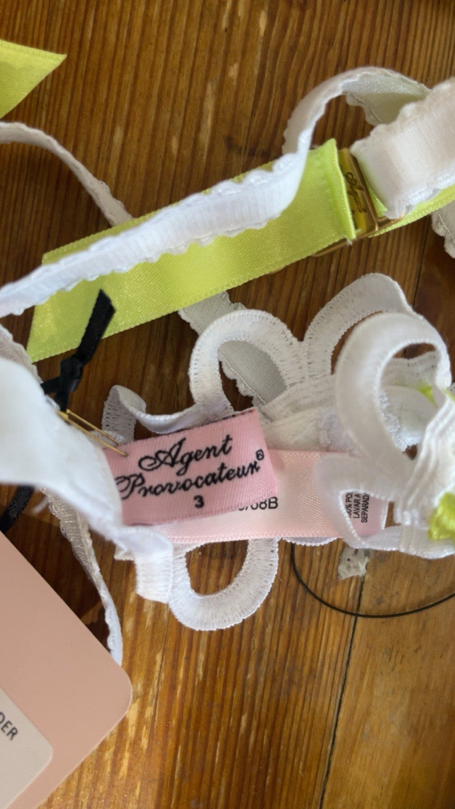 Agent Provocateur Laurelie Suspender Belt AP3 Size Medium BNWT