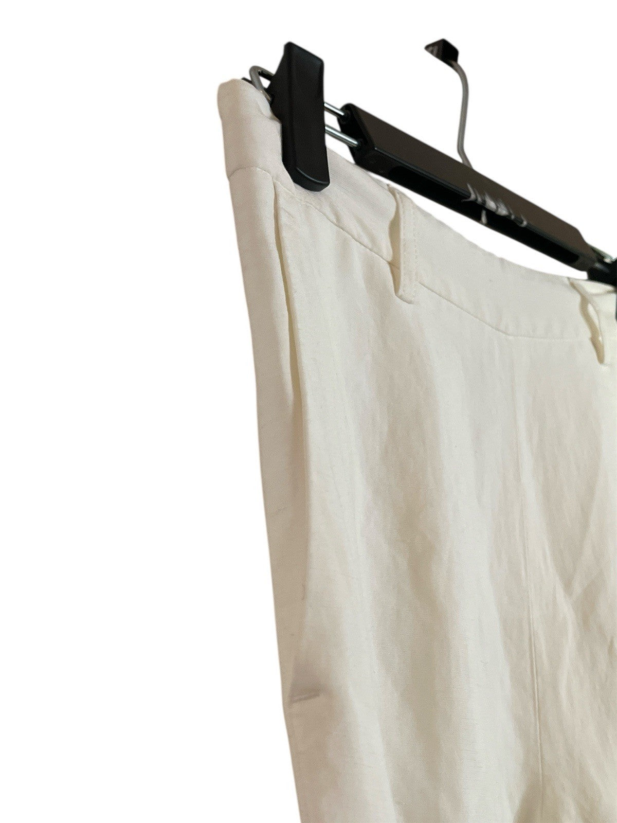 MEME BY GIAB'S Cream Linen Blend Wide Leg Trousers / Pants UK 8