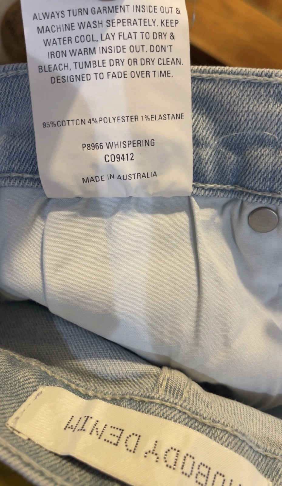 NOBODY DENIM Whispering Cult Skinny Ankle Length Blue Petite W 24 RRP £115