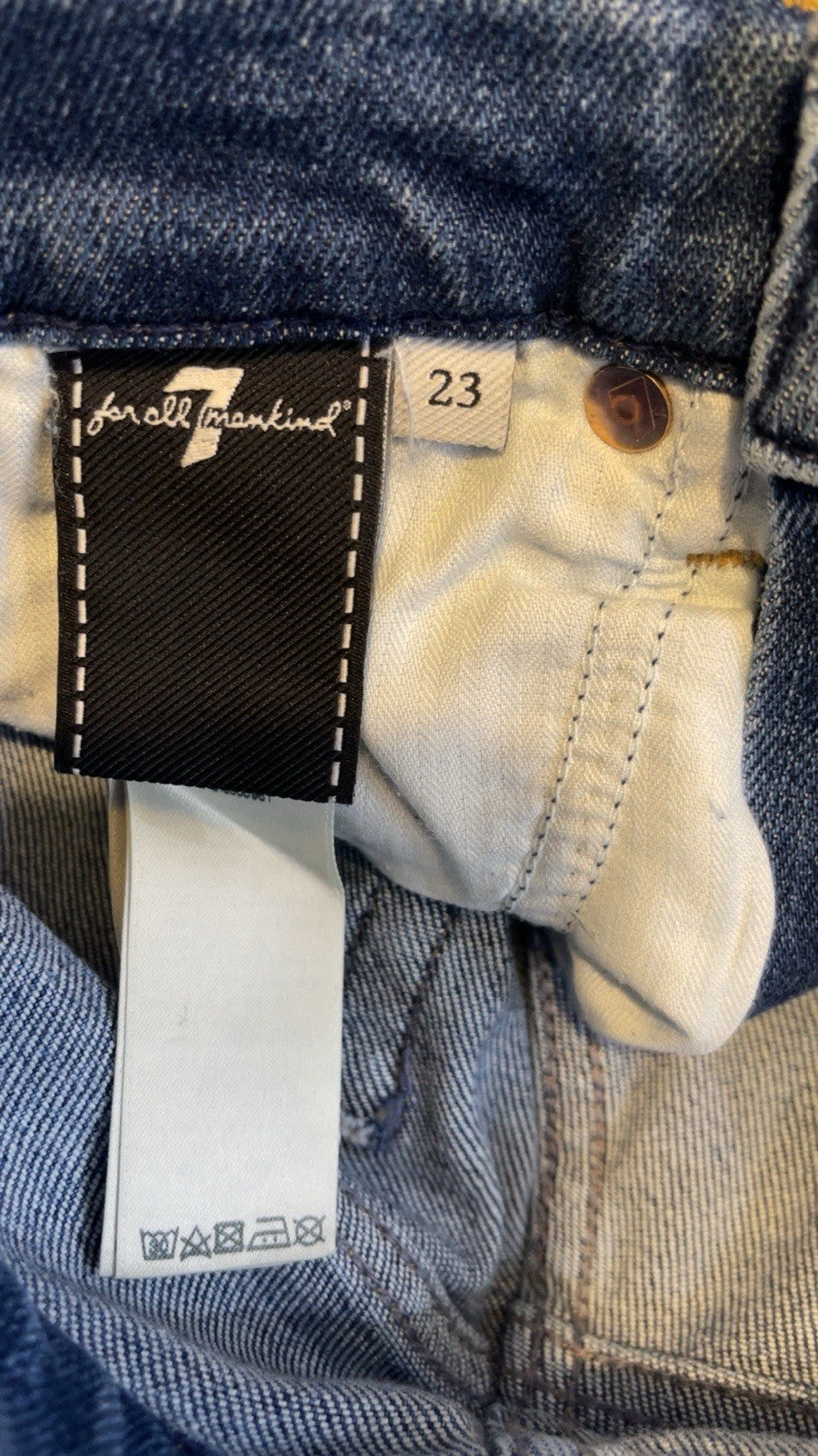 7 For All Mankind Roxanne Women's Slim Stretch Ankle Jeans Size W23