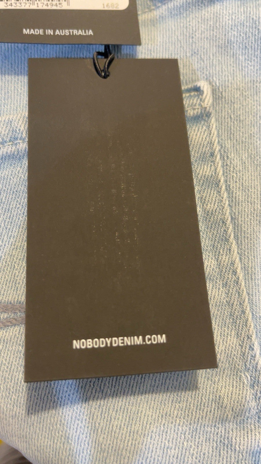 NOBODY DENIM Whispering Cult Skinny Ankle Length Blue Petite W 24 RRP £115