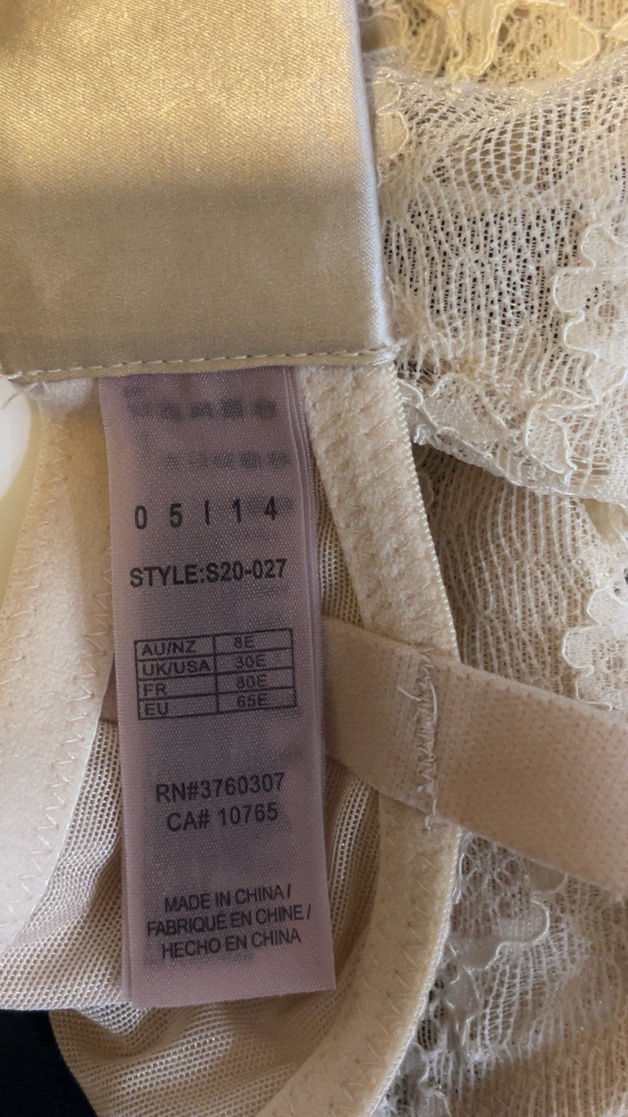 Stella McCartney Clara Whispering Bra S20-027 Light Rose 30E BNWT *GIFT WRAPPED*