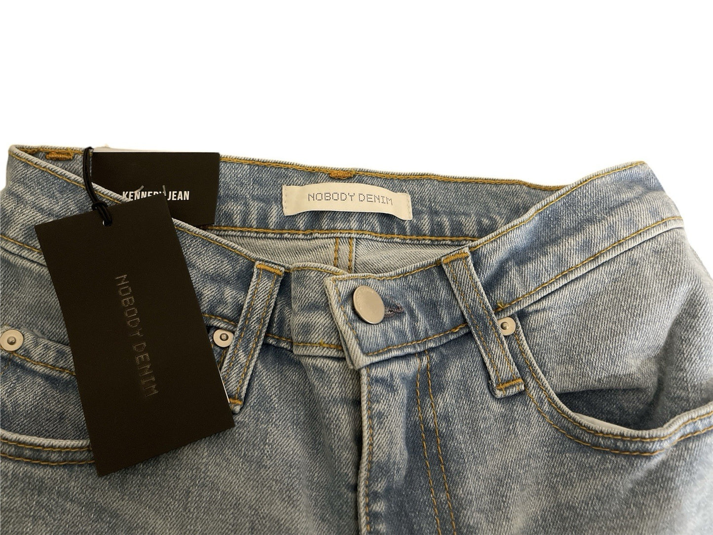 NOBODY DENIM Soulmate Kennedy ankle embroidered high-rise jeans Sz 25