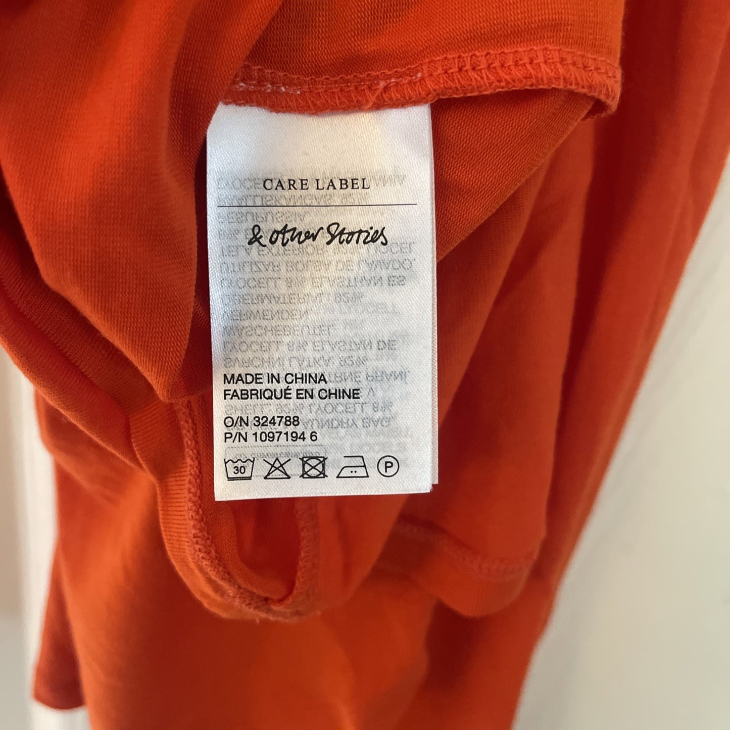 & Other Stories Orange Halter Neck Open Back Mini Dress Size Medium