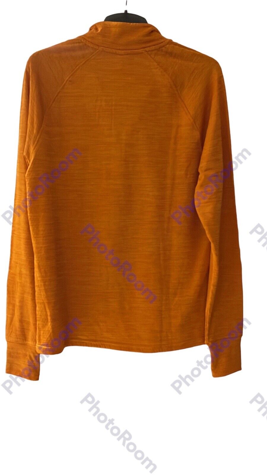 STARTER Men's Size Large Orange Quarter Zip Sports Running Gym Pullover Top