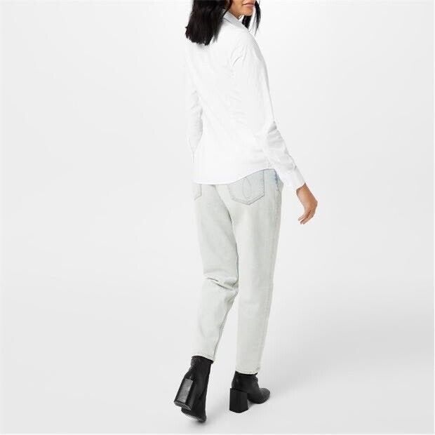 Gant Slim Fit Stretch Oxford Shirt In White Size UK 16 RRP £85