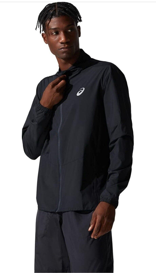 Asics Mens Core Running Jacket Asics Black Size Medium