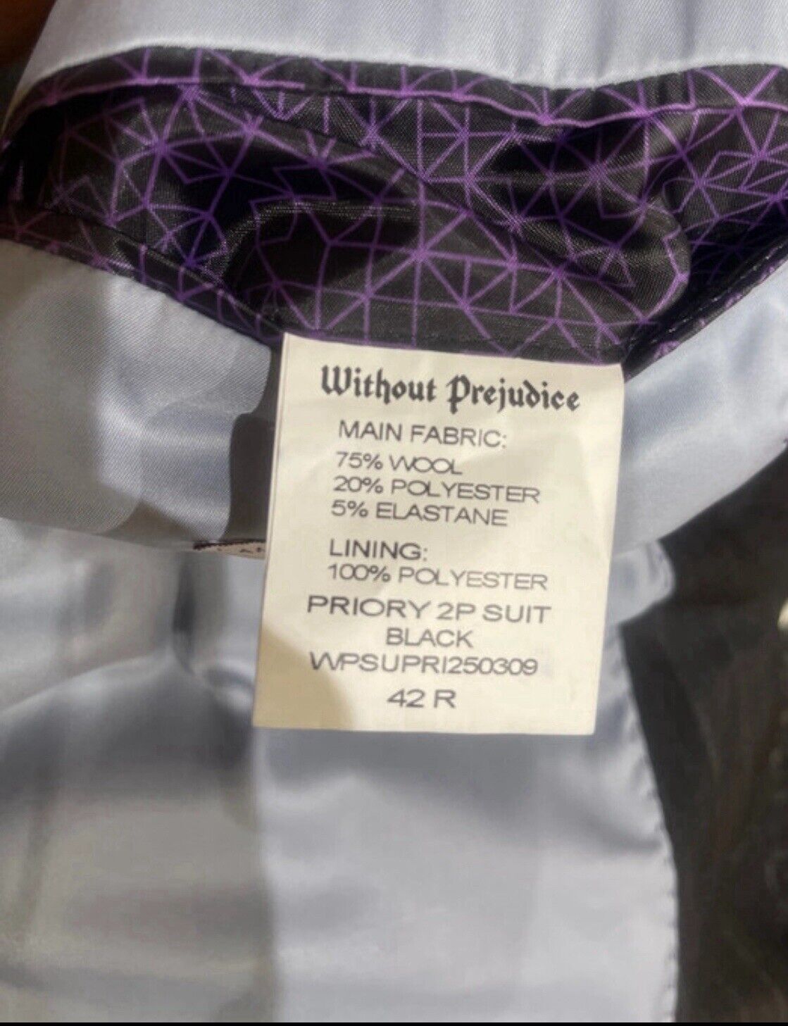 Without Prejudice Priory Pinstripe Jacket 42 R