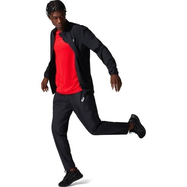 Asics Mens Core Running Jacket Asics Black Size Medium