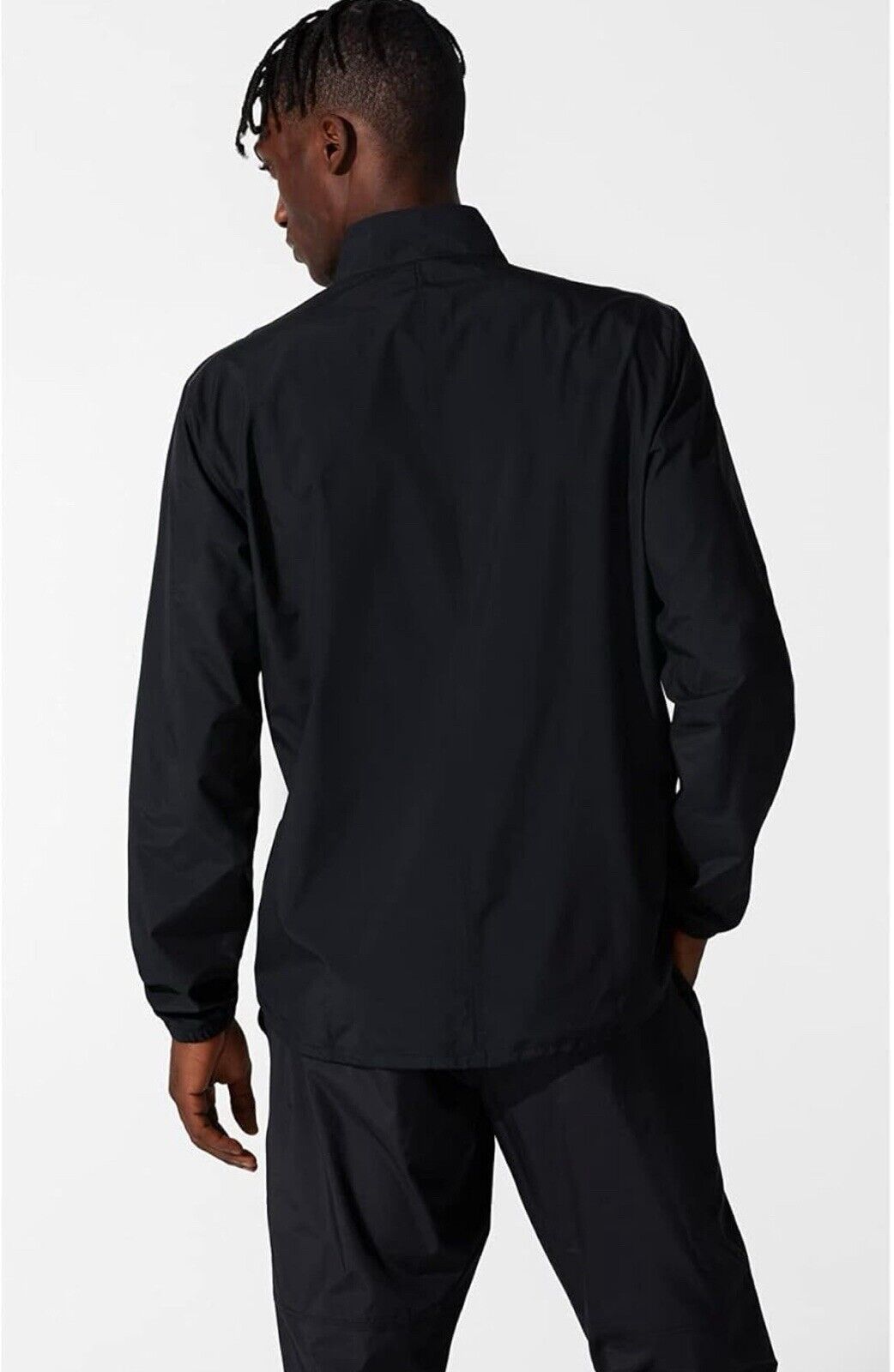 Asics Mens Core Running Jacket Asics Black Size Medium