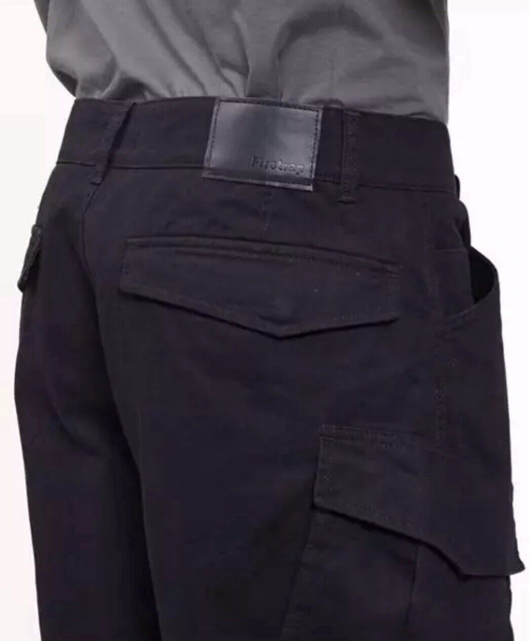 Firetrap Mens BTK Cargo Shorts Washed Black Size Small