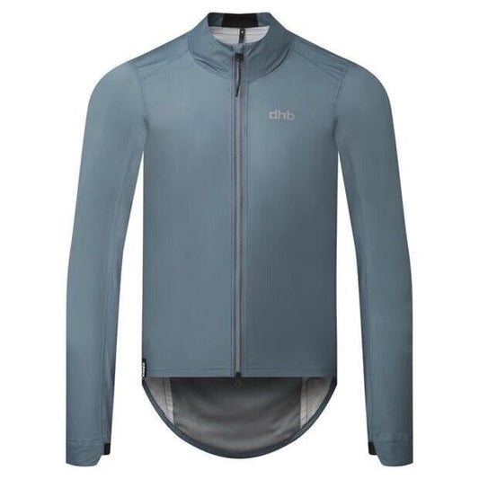 Dhb Mens Aeron Tempo 3 Waterproof Jacket Sports Training Fitness Gym Grey 2XL
