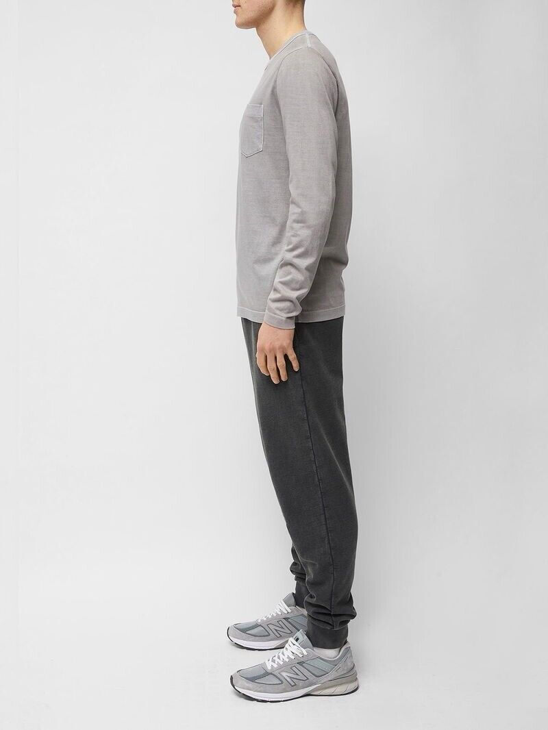 French Connection Men’s Washed Dye T-Shirt Grey Large RRP £35