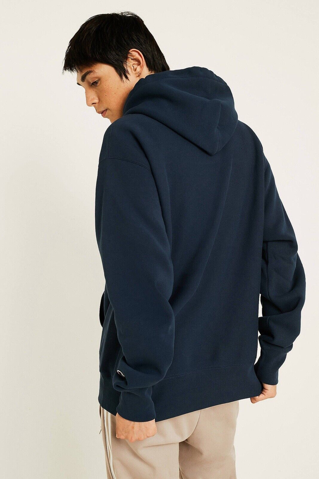 Champion Reverse Weave Pullover Hooded Sweatshirt Retro Navy XS