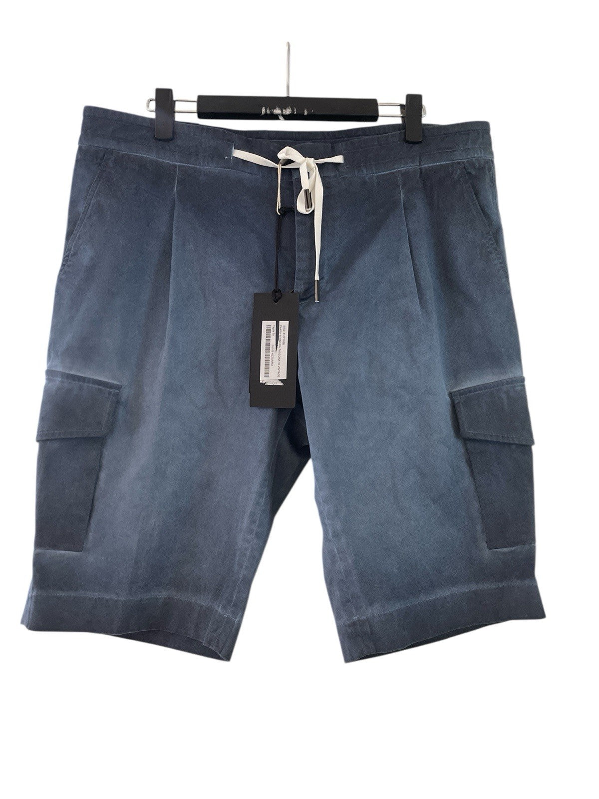 HOSIO Men’s Yarn Cotton Cargo Shorts Made in Italy UK 40 (IT 50) DEFECT