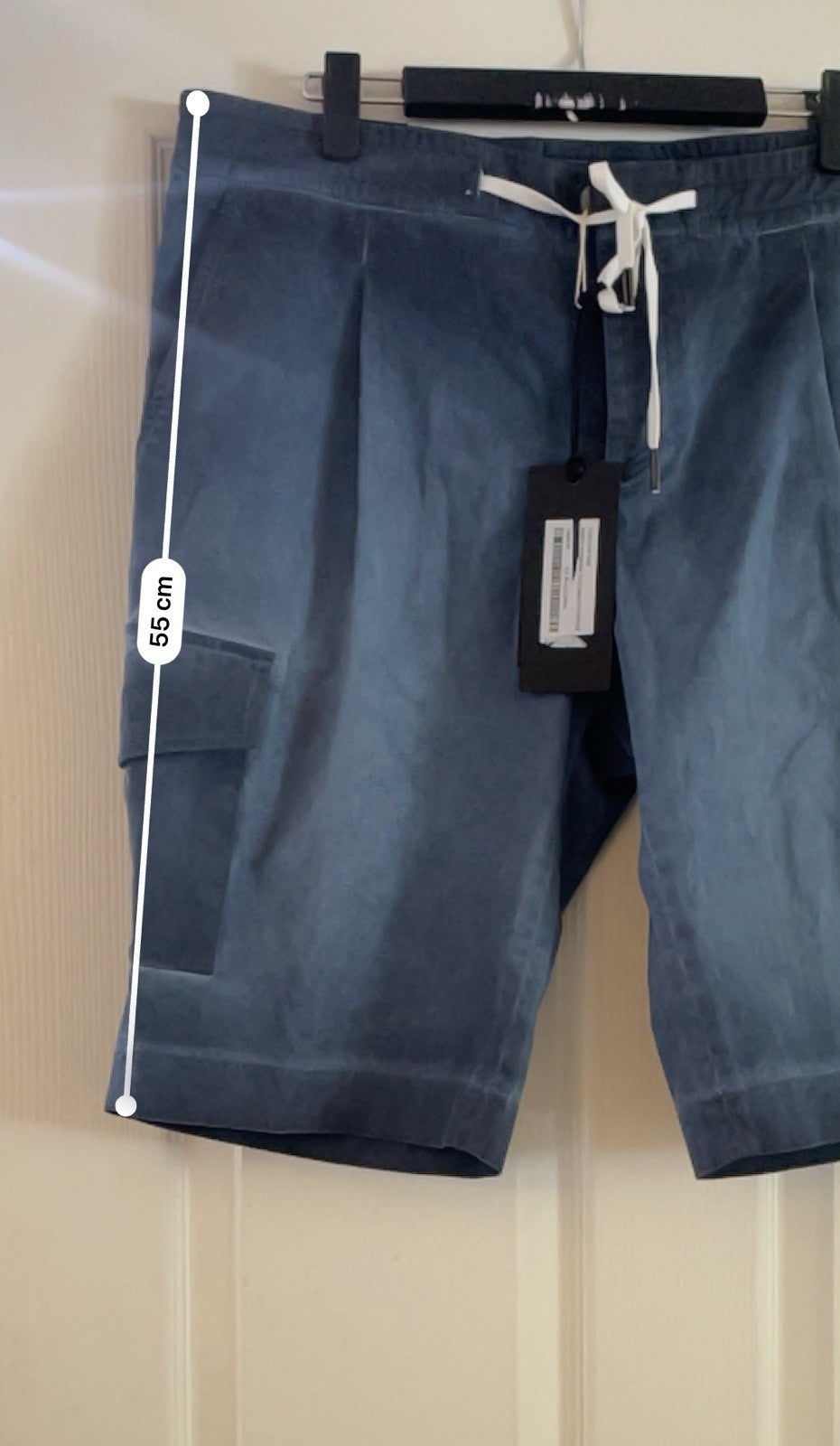 HOSIO Men’s Yarn Cotton Cargo Shorts Made in Italy UK 40 (IT 50) DEFECT