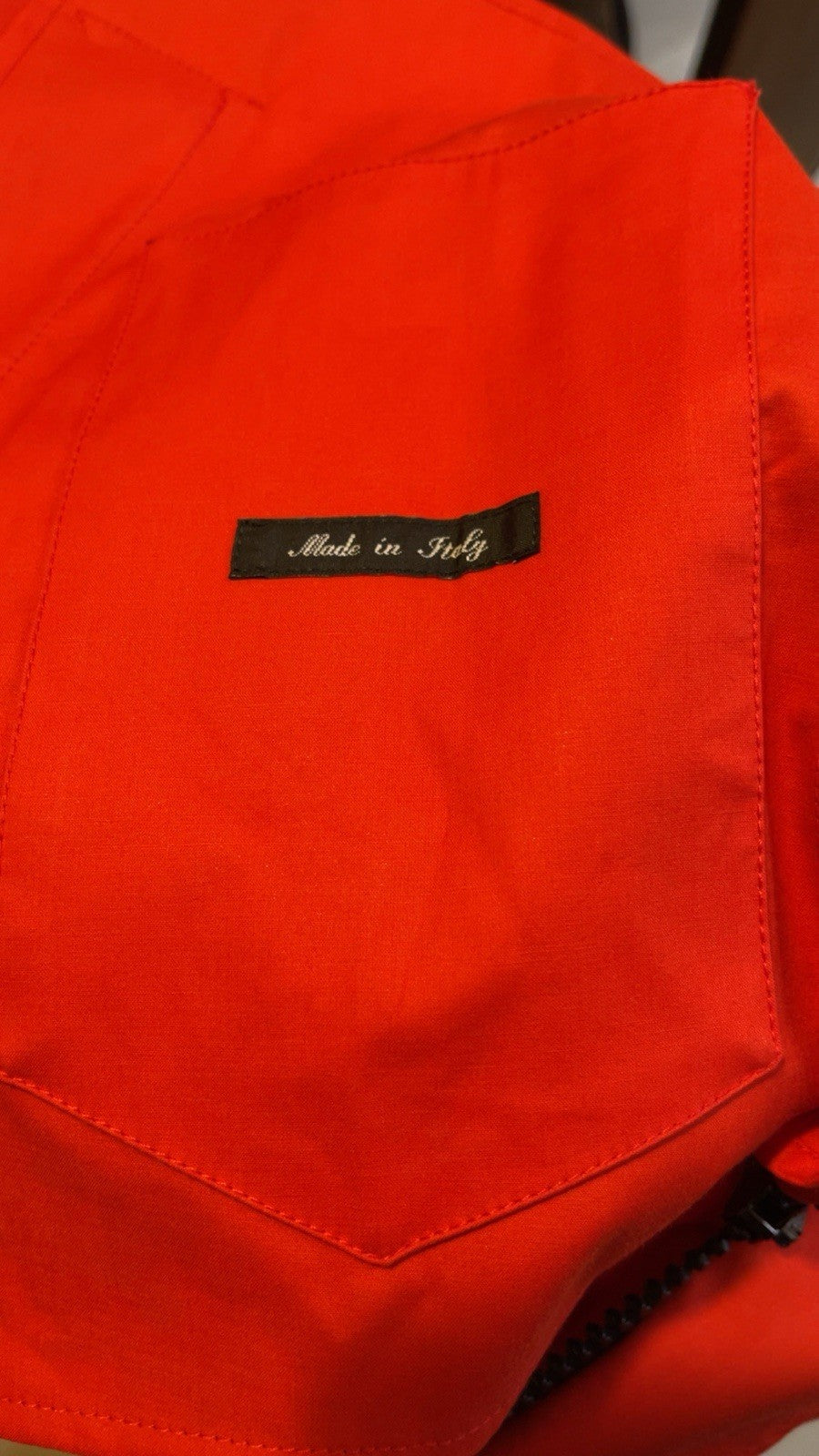 SEALUP Milan Womens Rain Jacket 100% Cotton Red Size UK 10 (IT 40) MADE IN ITALY