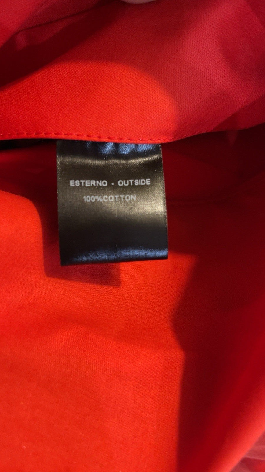 SEALUP Milan Womens Rain Jacket 100% Cotton Red Size UK 10 (IT 40) MADE IN ITALY