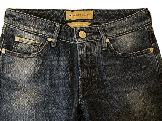 Jacob Cohen Womens Jeans Blue W26 L32 J711 Slim Fit Stretch Denim Low Rise