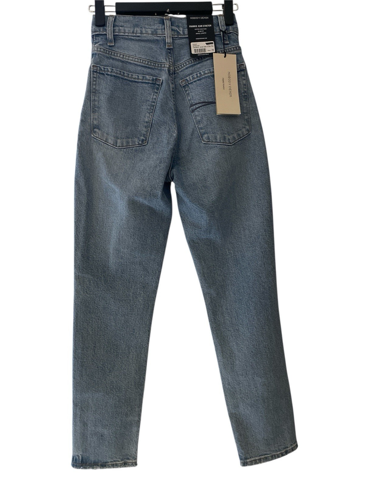 Nobody Denim Womens Jeans Frankie Ankle Distressed Blue High Rise Size 23