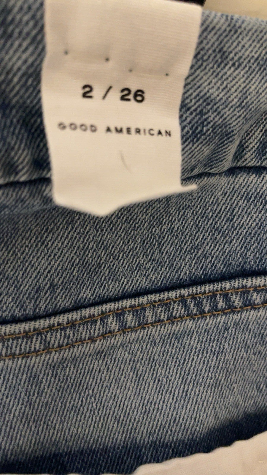 GOOD AMERICAN Good Boy High Rise Jeans Size 26”
