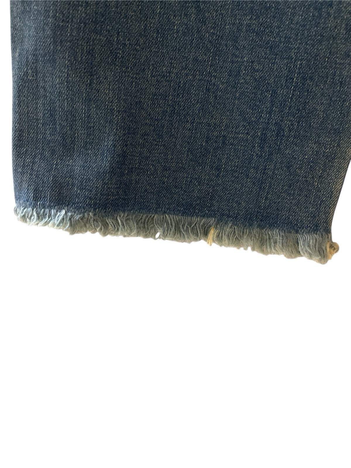 Supertrash ST Studio Blue Raw Edge Cropped Straight Jeans Stretch Size 26”
