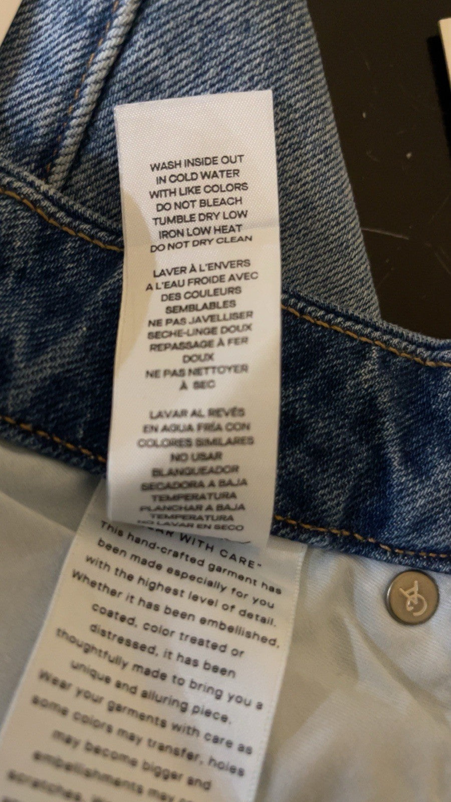 GOOD AMERICAN Good Boy High Rise Jeans Size 26”