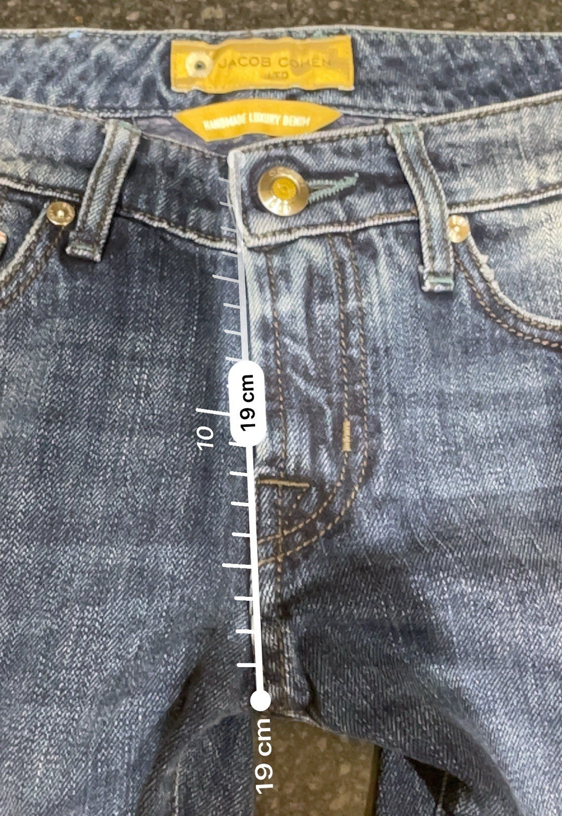 Jacob Cohen Womens Jeans Blue W26 L32 J711 Slim Fit Stretch Denim Low Rise