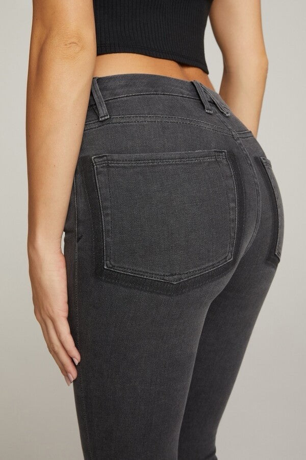 GOOD AMERICAN Good Legs Shadow Pockets Jeans Womens UK 28