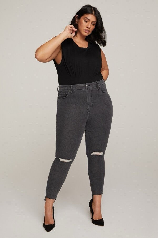 GOOD AMERICAN Good Legs Shadow Pockets Jeans Womens UK 28